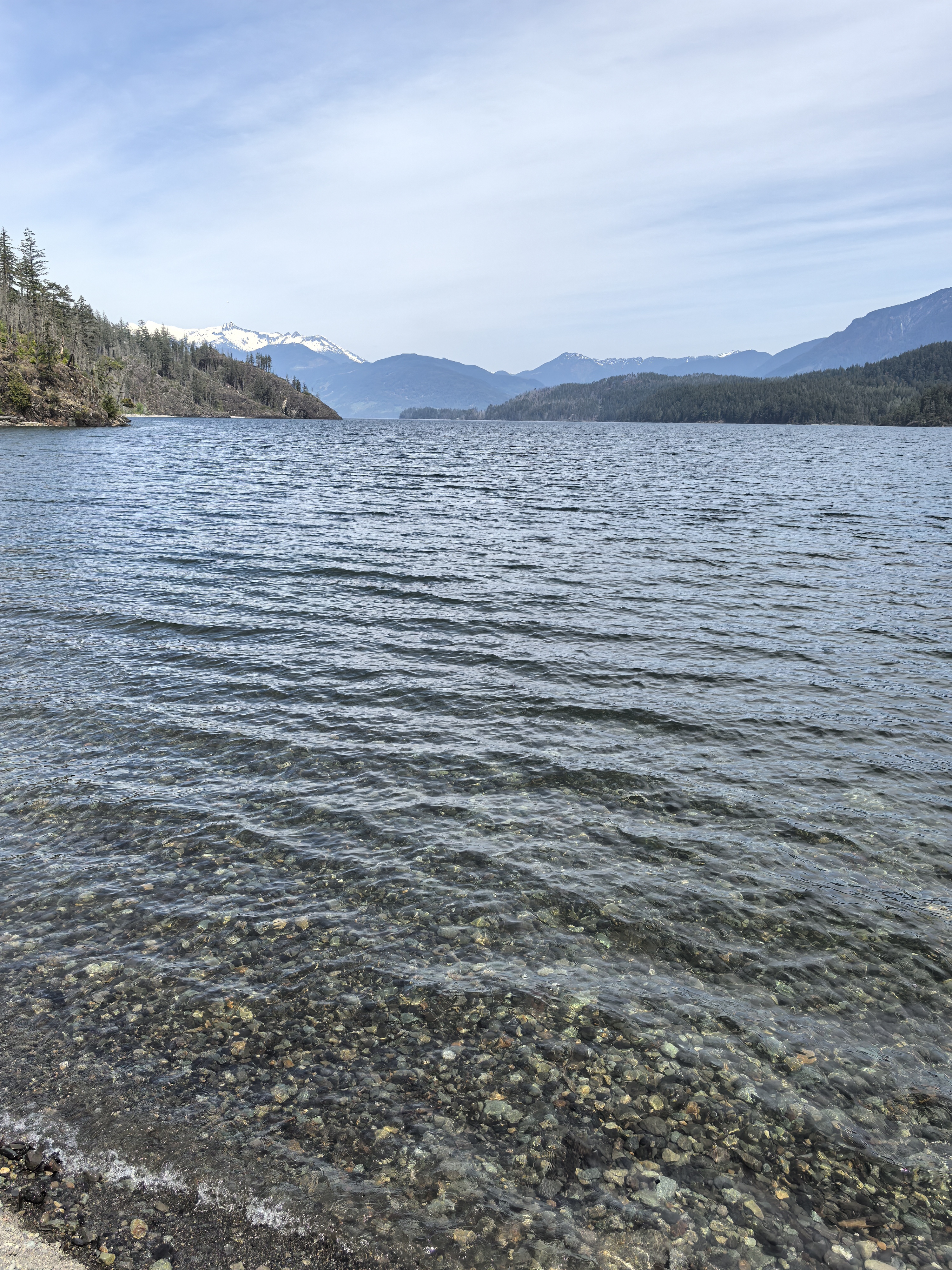 Stunning lake view at the lunch stop